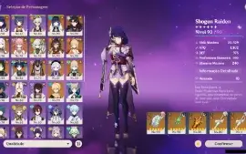 GENSHIN IMPACT - AR55, 19T5⭐Shogun, Nahida, Yelan,Wriothesle