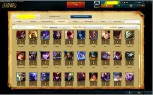 Conta League of Legends Platina V