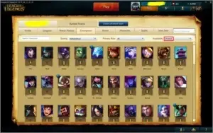 Conta League of Legends Platina V