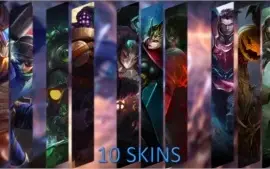 Conta League Of Legends Gold V - 10 Skins, 31 Champions