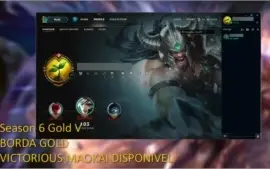 Conta League Of Legends Gold V - 10 Skins, 31 Champions