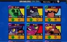 Quase full, tem todos personagens, classe 20+