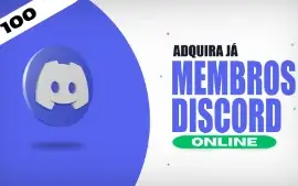 Discord 100 Membros Online