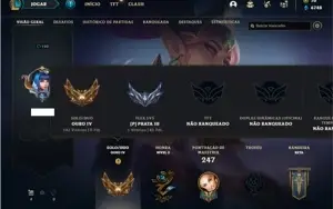 Conta ouro 4 com 63 Champs e 54 Skins + 2 Prestigios da LUX