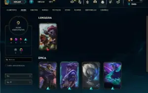 Esmeralda 4 com 50 Champs e 9 Skins + 1 Fragmento