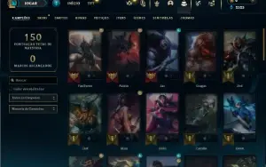 Esmeralda 4 com 50 Champs e 9 Skins + 1 Fragmento