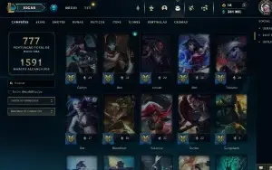 Vendo conta LoL 363 Skins, TODOS Campeões (388k ea sobrando)