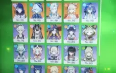 Conta de Genshin Impact com 13 personagens 5* e 5 armas 5*