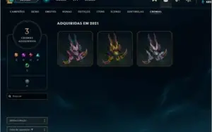 Conta Platina 4 de League of Legends