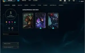 Conta Platina 4 de League of Legends