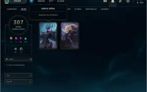 Conta de League of legends e Valorant