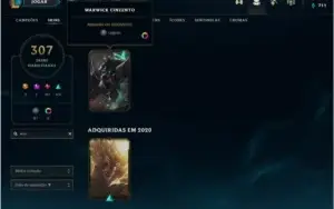 Conta de League of legends e Valorant