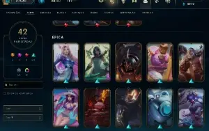 Conta Lol Full Acesso - Lvl 195 - 42 Skins - 130+ Campeões