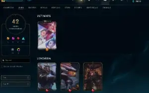 Conta Lol Full Acesso - Lvl 195 - 42 Skins - 130+ Campeões