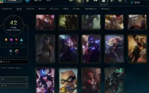 Conta Lol Full Acesso - Lvl 195 - 42 Skins - 130+ Campeões
