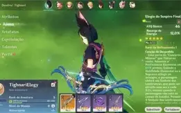 Conta Genshin Impact AR 5 com Tighnari e Elegy