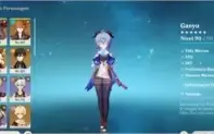 Ganyu+Zong+Albedo+Klee+Child+4mochileiros+Armas