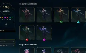 Conta LOL +10 anos 90k essência - 424 skins - 200 chromas
