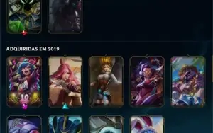 conta lol com muitas skins & level alto + email e todosdados
