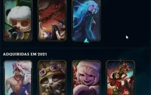 conta lol com muitas skins & level alto + email e todosdados
