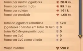 CONTA ALBION - SPECS EM CROSSBOW E ADAGAS 111m fama total