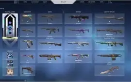 Conta Valorant Platina - Com muitas skins e facas