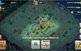 Conta clash cv5 com quase muros Full e troca de nick