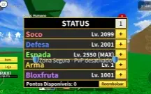 Conta Blox Fruits Level Máximo + Godhuman