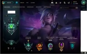 CONTA LOL 284 SKINS LVL 182 FULL CHAMPS, PLAT IV