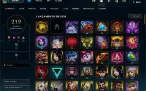 CONTA TOP DE LOL ELO MESTRE TODOS OS CHAMPIONS 200 SKINS