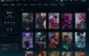 CONTA TOP DE LOL ELO MESTRE TODOS OS CHAMPIONS 200 SKINS