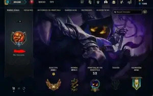 Conta Lol Ouro Sem Ban Único Dono Upada a mão 70 Champs