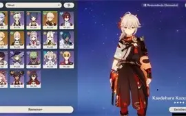 Genshin Impact AR 40 Ganyu/kazuha/jean/heizou
