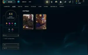 Unranked com 115 Champs e 44 Skins