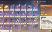 AR53 EULA MONA KEQING E JEAN 2 ARMAS 5*