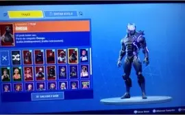 Conta fortnite c/cavaleiro negro,ceifador,omega