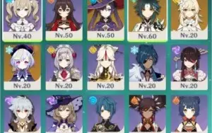 Conta Genshin Impact AR30 - Xiao + Lança de Jade & Mona