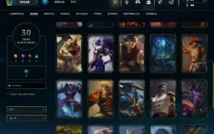Bronze 3 com 65 Champs e 30 Skins + Honra 2