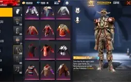 CONTA FREE FIRE COM PRIMEIRO PASSE , CONTA COMPLETA!!