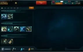 Vendo Conta de LOL platina5,mmr de diamante, SKINS LENDARIAS