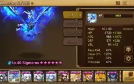 Summoners Wars LV Max top