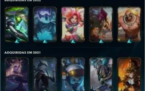 Conta Lol - lvl 46 - 20 skins (2 Lendárias, 10 Épicas)