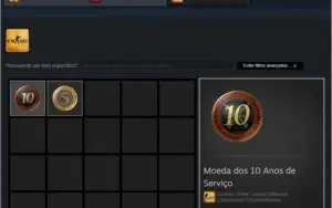 CONTA STEAM 17 / 18 ANOS DE SERVIÇO