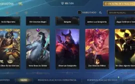 Conta LOL Wild Rift com 85 skins