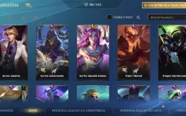 Conta LOL Wild Rift com 85 skins