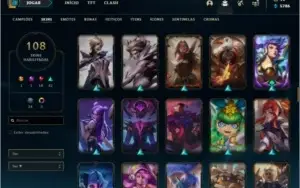 Conta League Of Legends - Platina I - 108 Skins