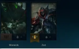CONTA UNRANKED C/ VIEGO PENTAKILL/ PROJETO ZED E +SKINS