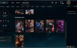 conta platina 5 ,39 champs,16skins