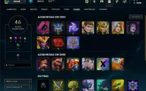 Conta Mestre com 36 Champs e 3 Skins ( 40 PDL )