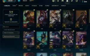 Conta Mestre com 36 Champs e 3 Skins ( 40 PDL )